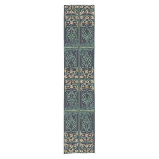 Art Nouveau J.M. Barrie Kurz Table Runner Kurzer Tischläufer (Vorderseite)