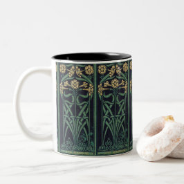 Art Nouveau J.M.Barrie Zweifarbige Tasse