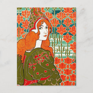 Art Nouveau ~ Jane von Louis John Rhead Postkarte