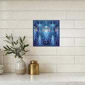 Art Nouveau Jellyfish Cosmic Ocean Pattern Purple  Fliese