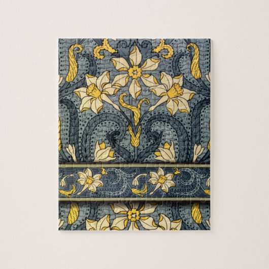 Art Nouveau Jonquil oder Daffodil Puzzle (Vertikal)