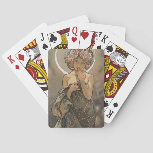 Art Nouveau-Jungfrau Spielkarten (Rückseite)