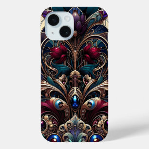 Art Nouveau-Juwel-Ton-Blumen-Vintage-Glamour Case-Mate iPhone Hülle