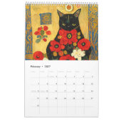 Art Nouveau Katzenkalender Kalender (Feb 2027)