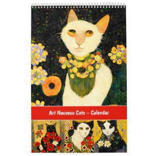 Art Nouveau Katzenkalender   Kalender