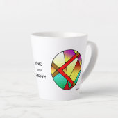 Art Nouveau Kenaz Rune Latte Mug – CREATIVITY! Milchtasse (Rechte Ecke)