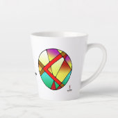 Art Nouveau Kenaz Rune Latte Mug – CREATIVITY! Milchtasse (Rechts)
