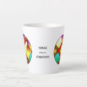 Art Nouveau Kenaz Rune Latte Mug – CREATIVITY! Milchtasse (Vorderseite)