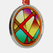 Art Nouveau Kenaz Rune of Creativity Ornament Aus Metall (Rechts)