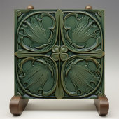 Art Nouveau Keramikfliese Verdant Symphony