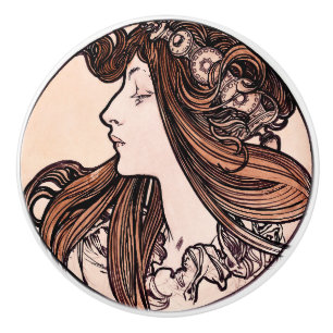 Art Nouveau Keramikknauf