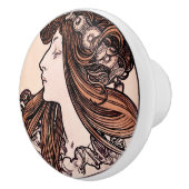 Art Nouveau Keramikknauf (Rechts)