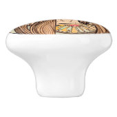 Art Nouveau Keramikknauf (Seitenansicht)