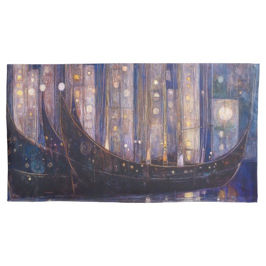 Art Nouveau King Pair Pillowcases Kissenbezug (Vorderseite-Links)