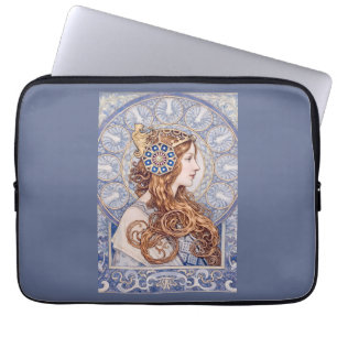 Art Nouveau Königinnenporträt Laptopschutzhülle