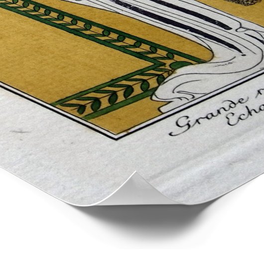 Art Nouveau Kostüme Parisiens von George Barbier Poster (Ecke)