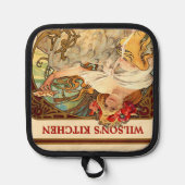 Art Nouveau Küche Topflappen (Vorderseite)