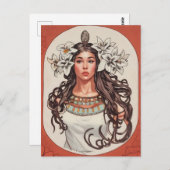 Art Nouveau La Princesse Lointaine Card Postkarte (Vorne/Hinten)