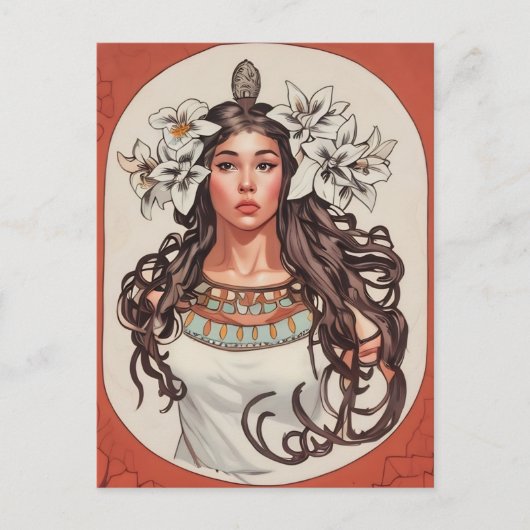 Art Nouveau La Princesse Lointaine Card Postkarte (Vorderseite)