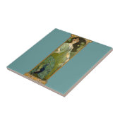 Art Nouveau Lady and Peacock Fliese (Seite)