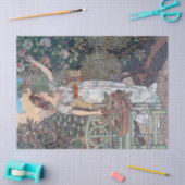 Art Nouveau Lady Garden Französisch Blume Decoupag Seidenpapier (Basteln)