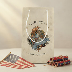 Art Nouveau Lady Liberty USA 250 Motiv ID1303 Kleine Geschenktüte