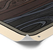 Art Nouveau Lady of the Lake Poster (Ecke)