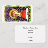 Art Nouveau Lady Visitenkarte (Vorne/Hinten)