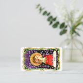 Art Nouveau Lady Visitenkarte (Stehend Vorderseite)