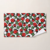 Art Nouveau Ladybug Insektenmuster Badhandtuch Set (Handtuch)