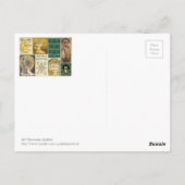 Art Nouveau Ladys Postcard Postkarte (Rückseite)