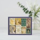 Art Nouveau Ladys Postkarte (Stehend Vorderseite)