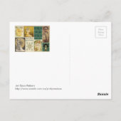 Art Nouveau Ladys Postkarte (Rückseite)
