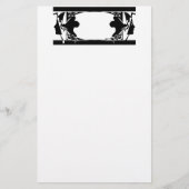 Art Nouveau Ladys Silouette Briefpapier (Vorderseite)