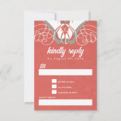 Art Nouveau Lago Maggiore UAWG RSVP Karte (Vorderseite)