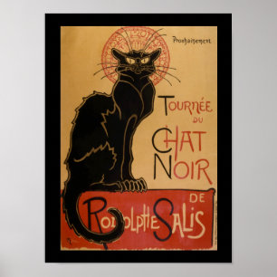 Art Nouveau Le Chat Noir Vintag Black Cat Poster