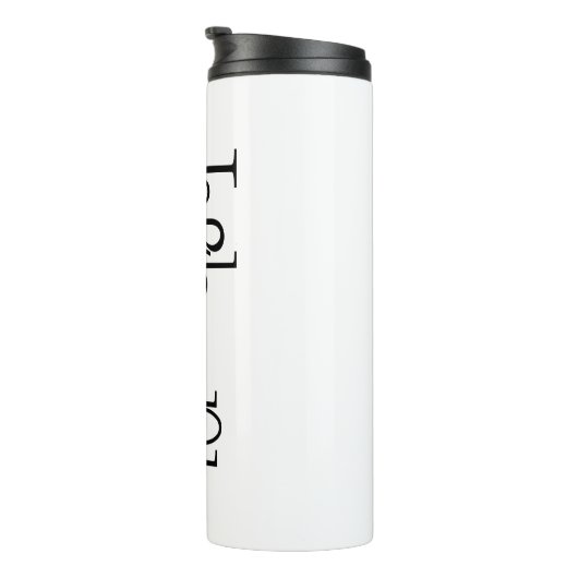 Art Nouveau Lefthanded Typografy Design Thermal T Thermosbecher (Nach rechts gedreht)