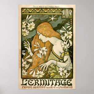 Art Nouveau L'Ermitage Cover von Paul Berthon Poster