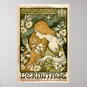 Art Nouveau L'Ermitage Cover von Paul Berthon Poster