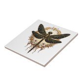 Art Nouveau Libelle Elegant Steampunk Fliese (Seite)