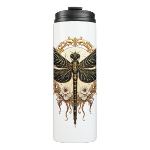 Art Nouveau Libelle Elegant Steampunk Thermosbecher