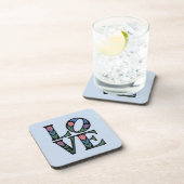 Art Nouveau LIEBE Untersetzer Set (Rechte Seite)