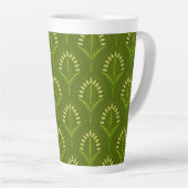 Art Nouveau Light Green Blume Milchtasse (Rechte Ecke)