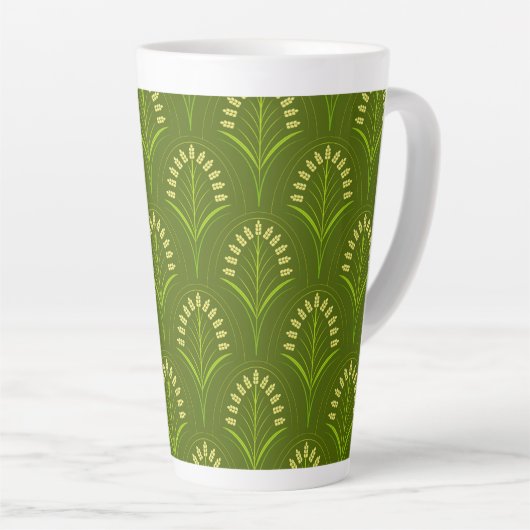 Art Nouveau Light Green Blume Milchtasse (Rechte Ecke)