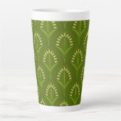 Art Nouveau Light Green Blume Milchtasse (Vorderseite)