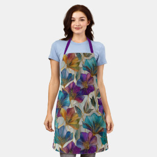 Art Nouveau lila clematis Schürze