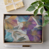 Art Nouveau lila clematis Seidenpapier (Geschenk)