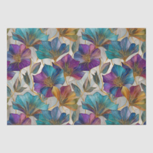Art Nouveau lila clematis Seidenpapier