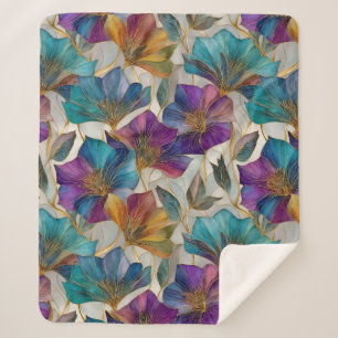 Art Nouveau lila clematis Sherpadecke