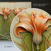 Art Nouveau Lilies Fliese
